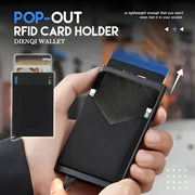 The Eleganz Popup RFID Aluminium Cardholder – Secure, Sleek & Sophisticated